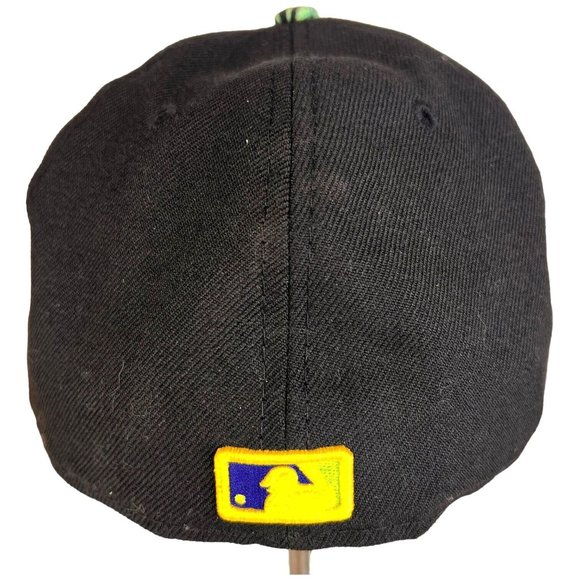 New Era 59Fifty New York Yankees Hat Fitted 7 1/4 Palm Leaf Brim MLB Baseball - Picture 4 of 8